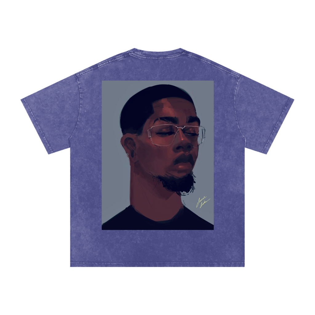 About Him Acid Wash Oversize T-Shirt - 250 GSM