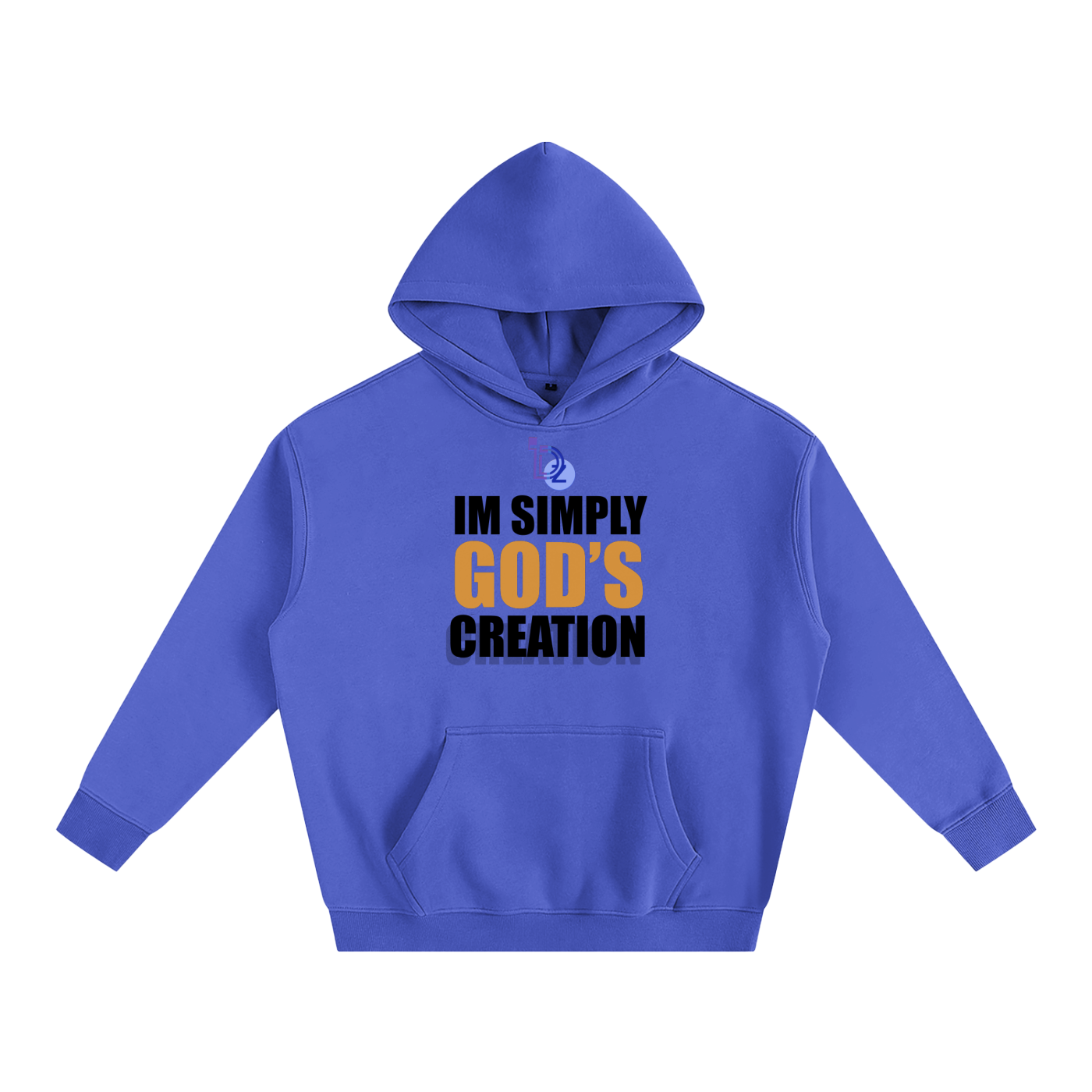 I'm Simply God's Creation Oversize Fleeced Hoodie