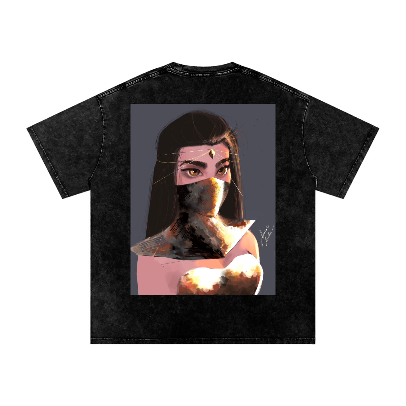 Sapphire's Armer Acid Wash Oversize T-Shirt