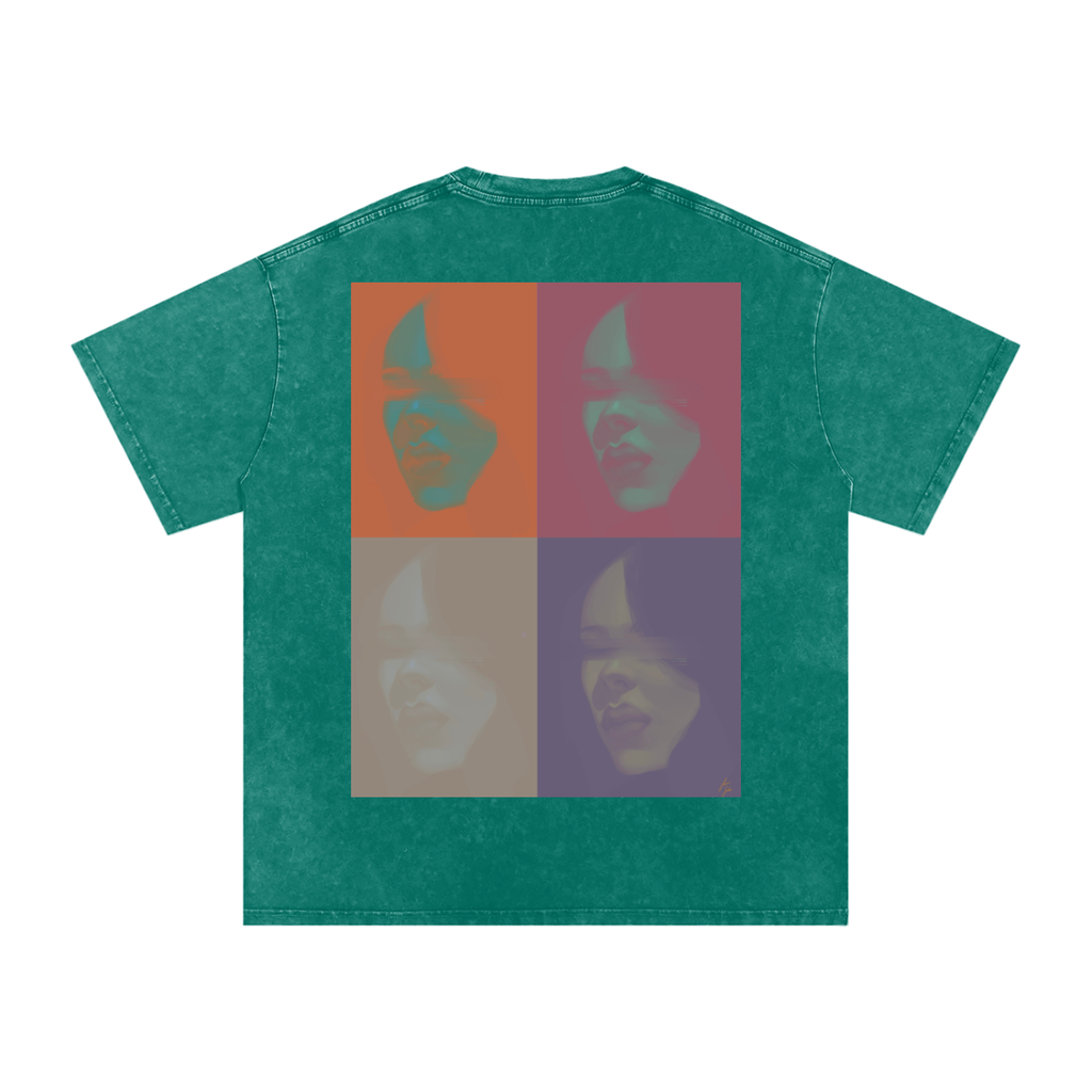 Hidden in Colors Acid Wash Oversize T-Shirt - 250 GSM