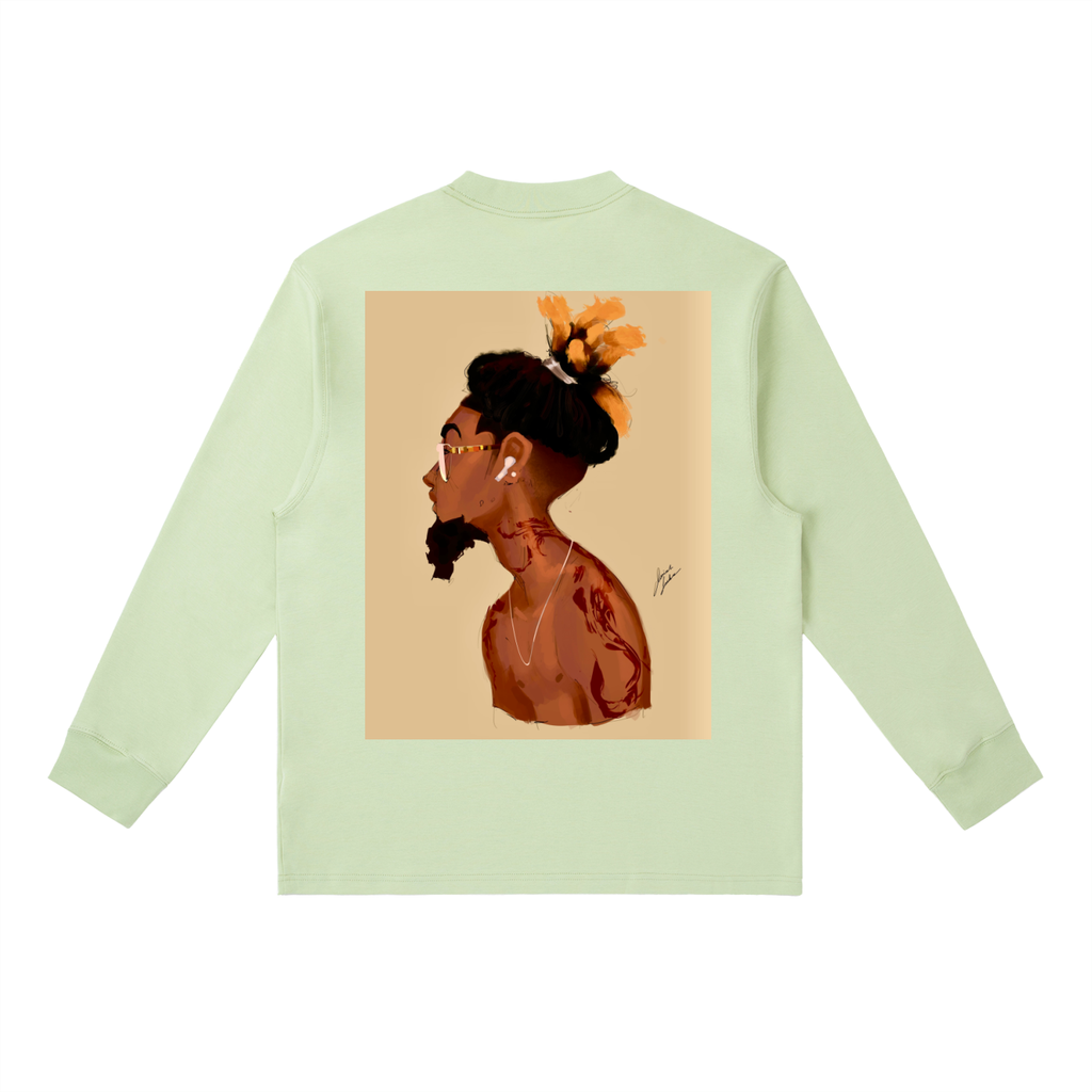Fresh Out The Blue Essential Crewneck Long-Sleeve T-Shirt