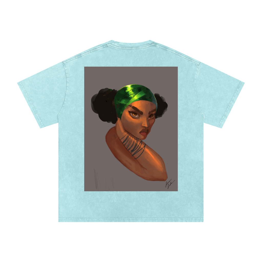 Captured Acid Wash Oversize T-Shirt - 250 GSM