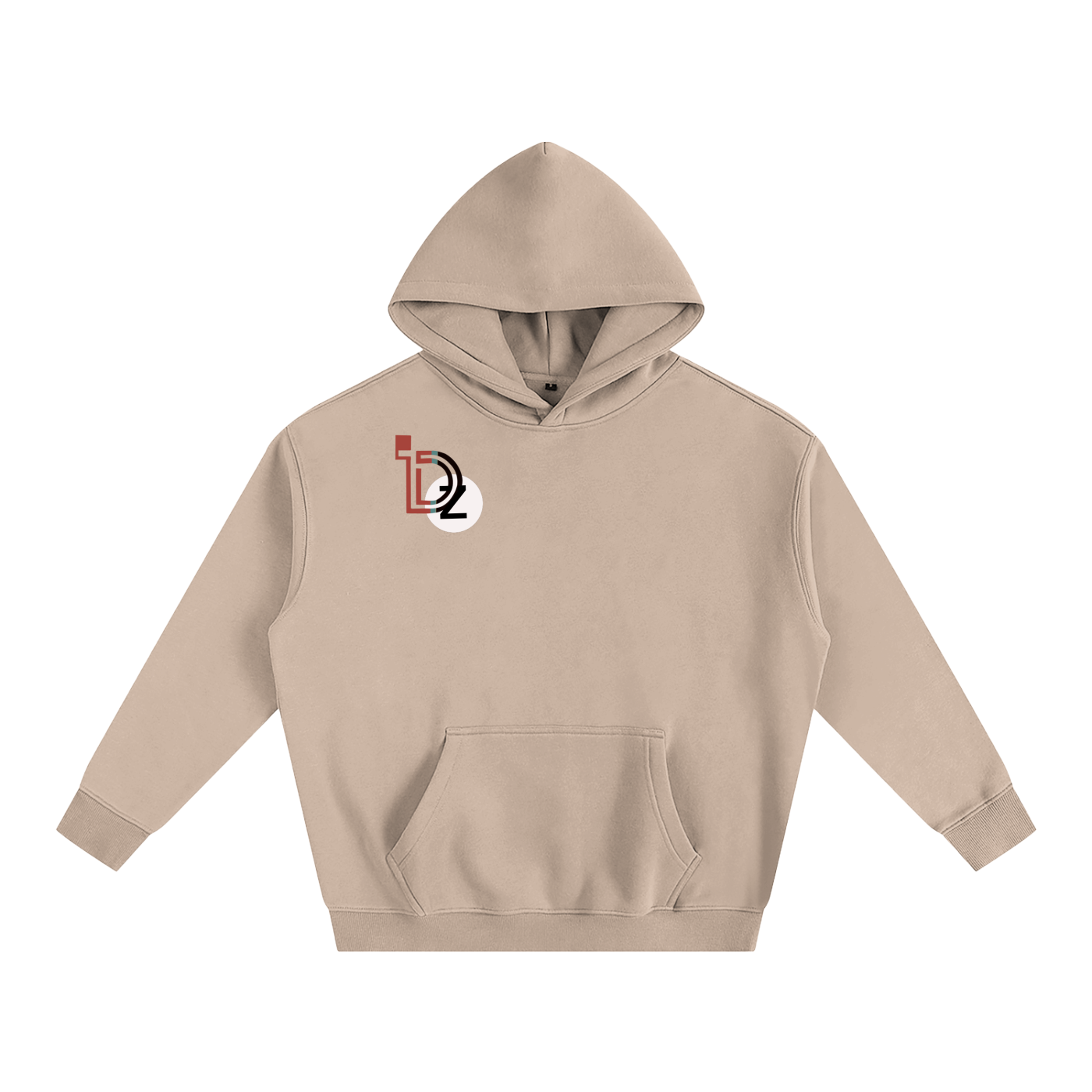 Hidden Face Oversize Fleeced Hoodie