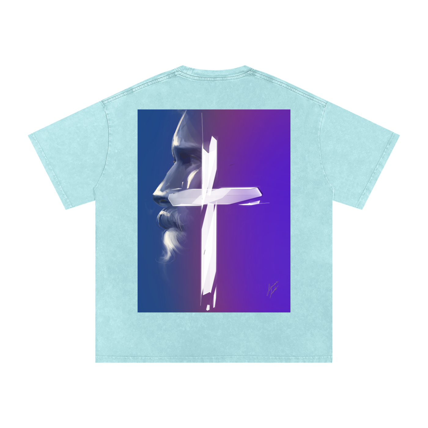 Joy and Love Acid Wash Oversize T-Shirt - 250 GSM