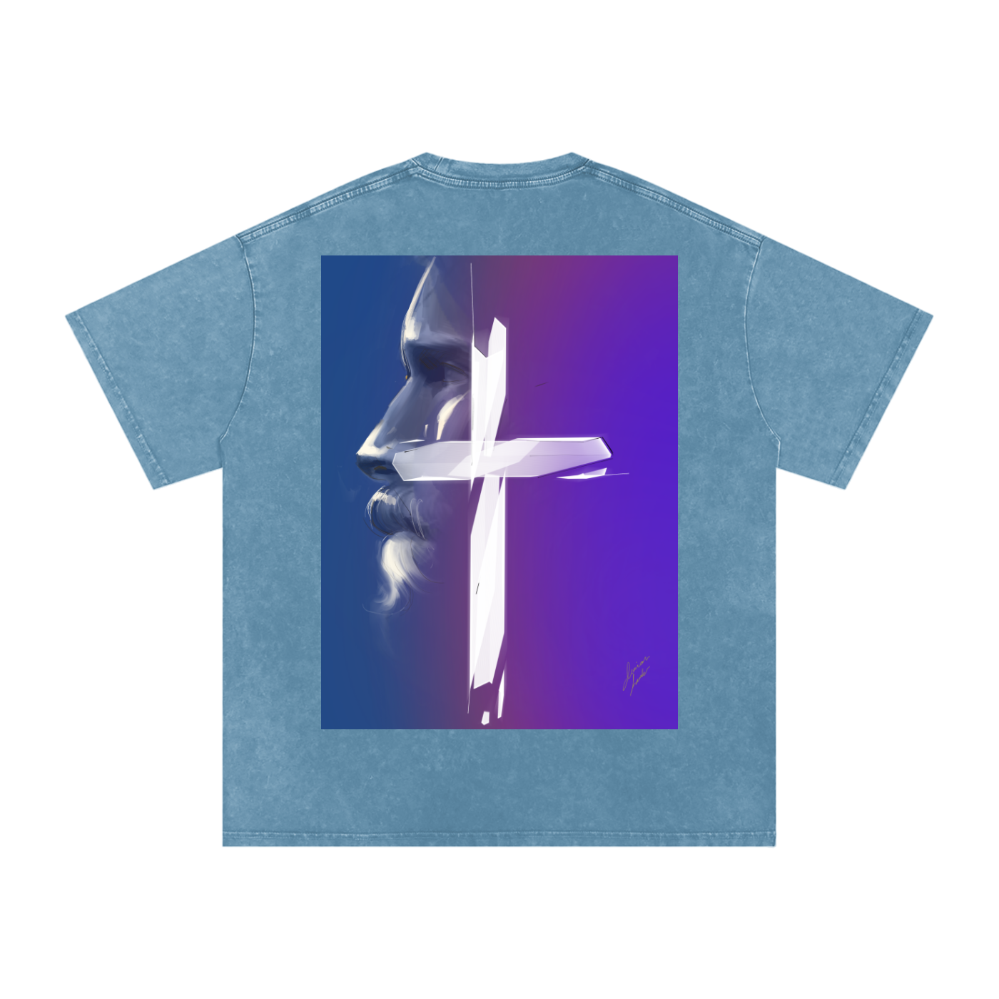 Joy and Love Acid Wash Oversize T-Shirt - 250 GSM
