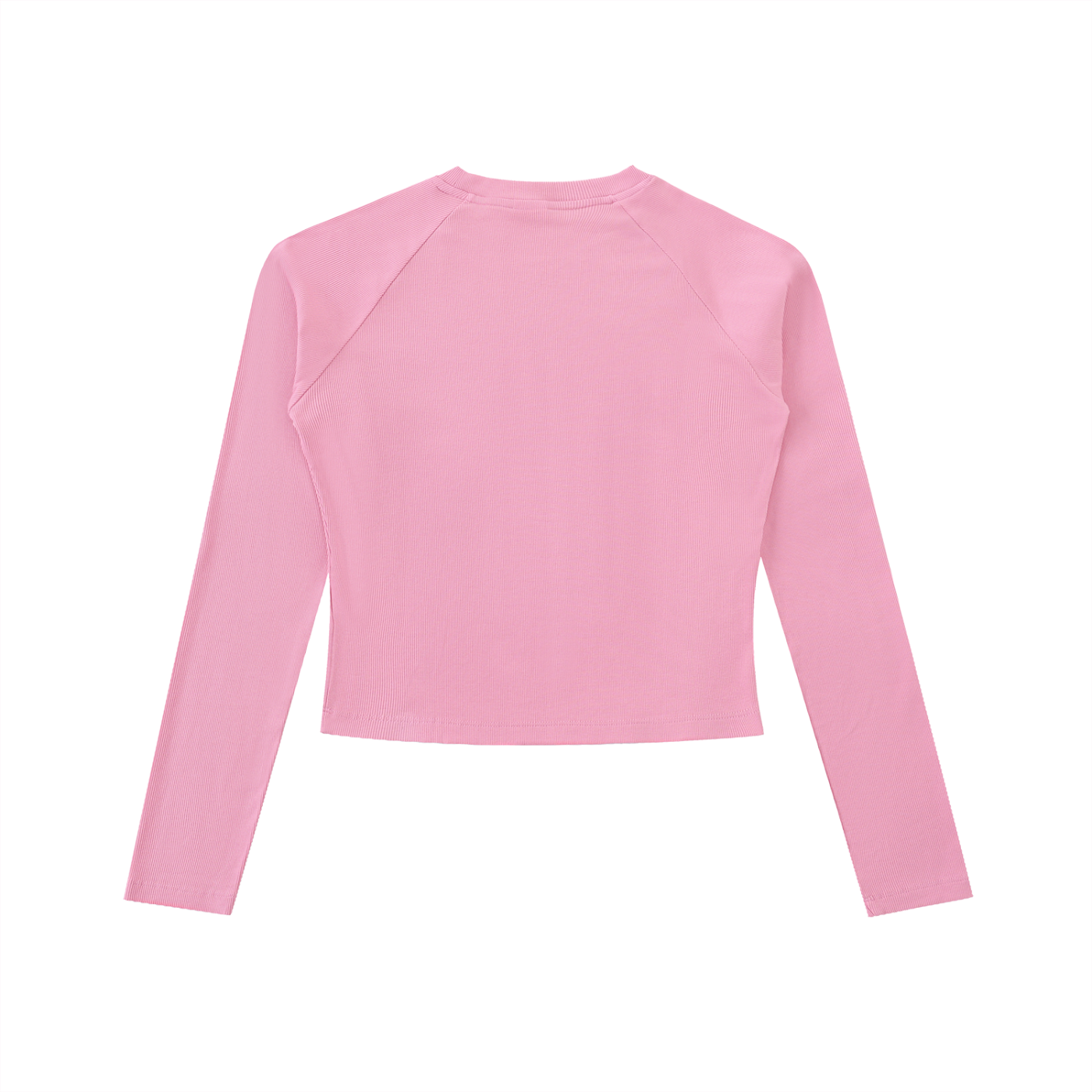 Logo Dyed Washed Raglan Long Sleeve Slim T-Shirt