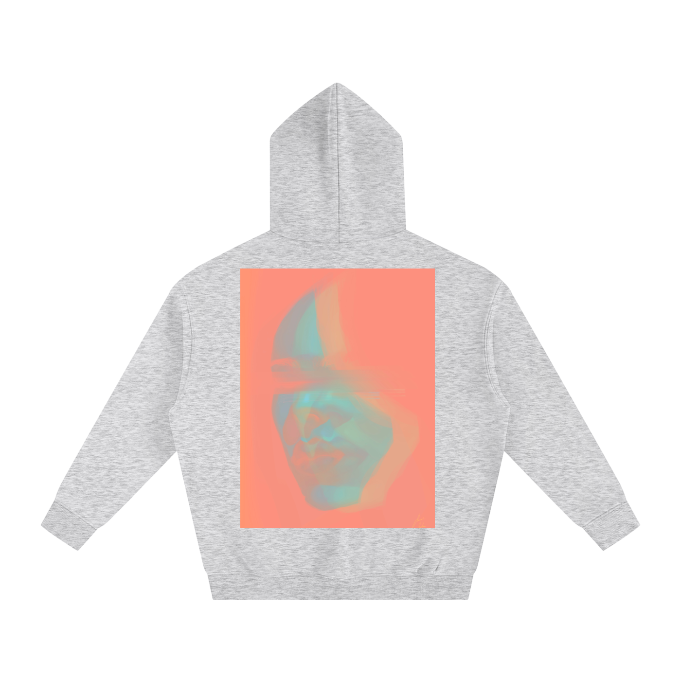 Hidden Face Oversize Fleeced Hoodie