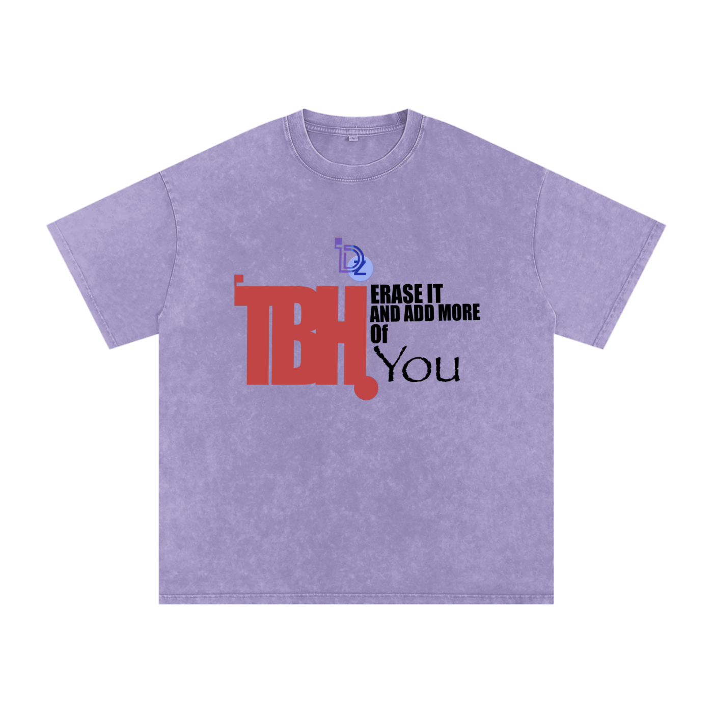 To Be Honest Snow Washed Oversized Cotton T-Shirt