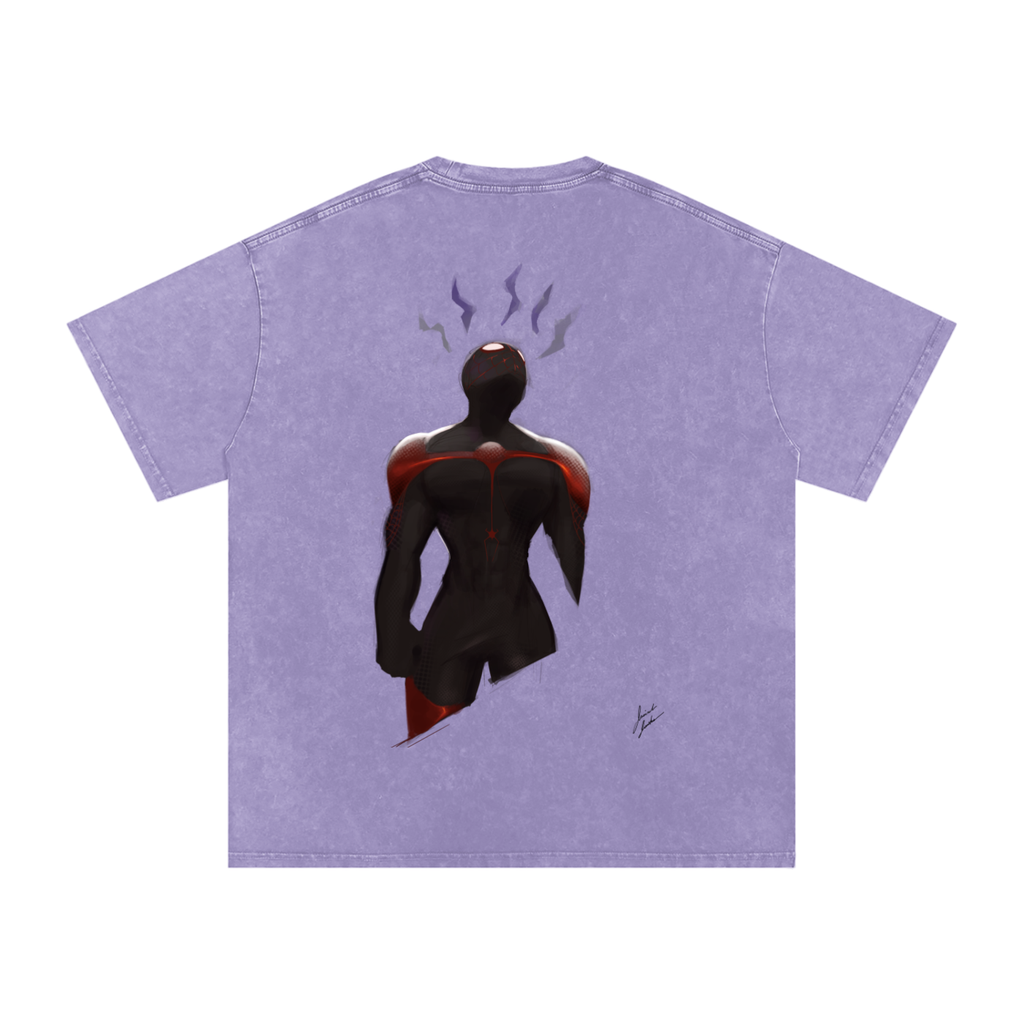 Save Me! Snow Washed Oversized Cotton T-Shirt