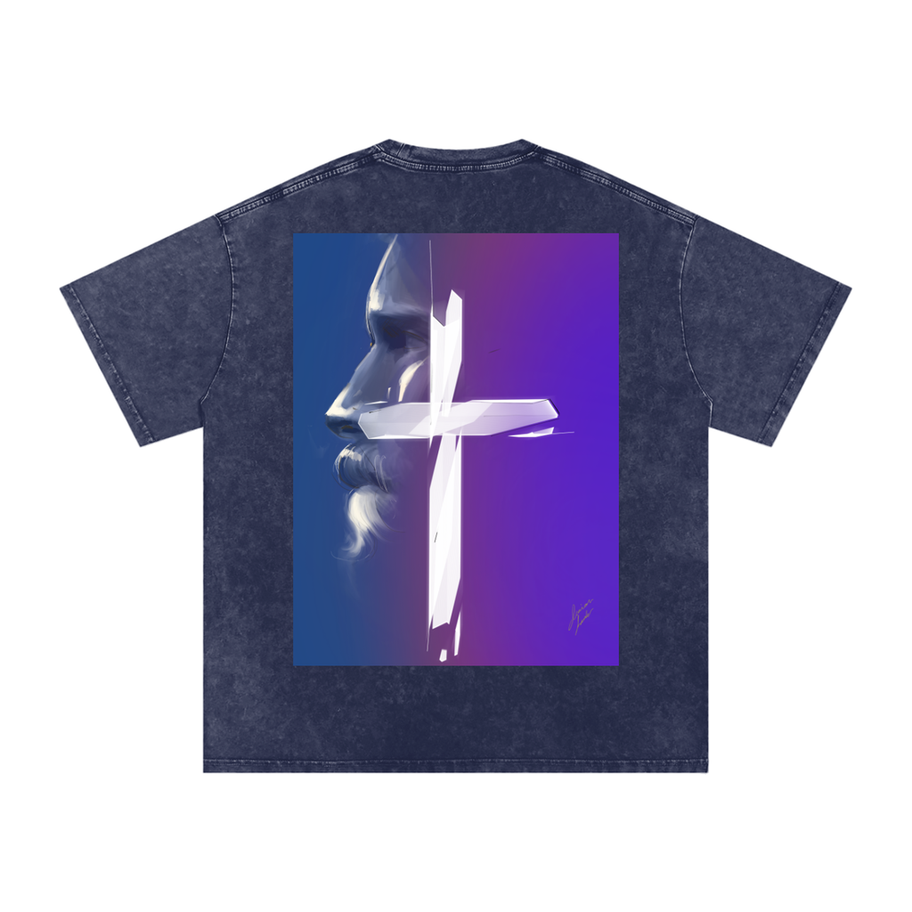 Joy and Love Acid Wash Oversize T-Shirt - 250 GSM
