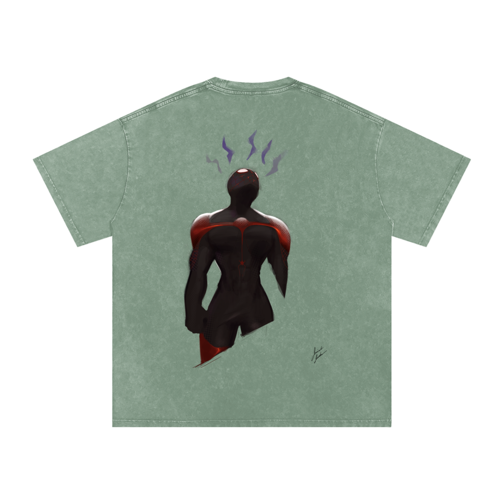 Save Me! Snow Washed Oversized Cotton T-Shirt