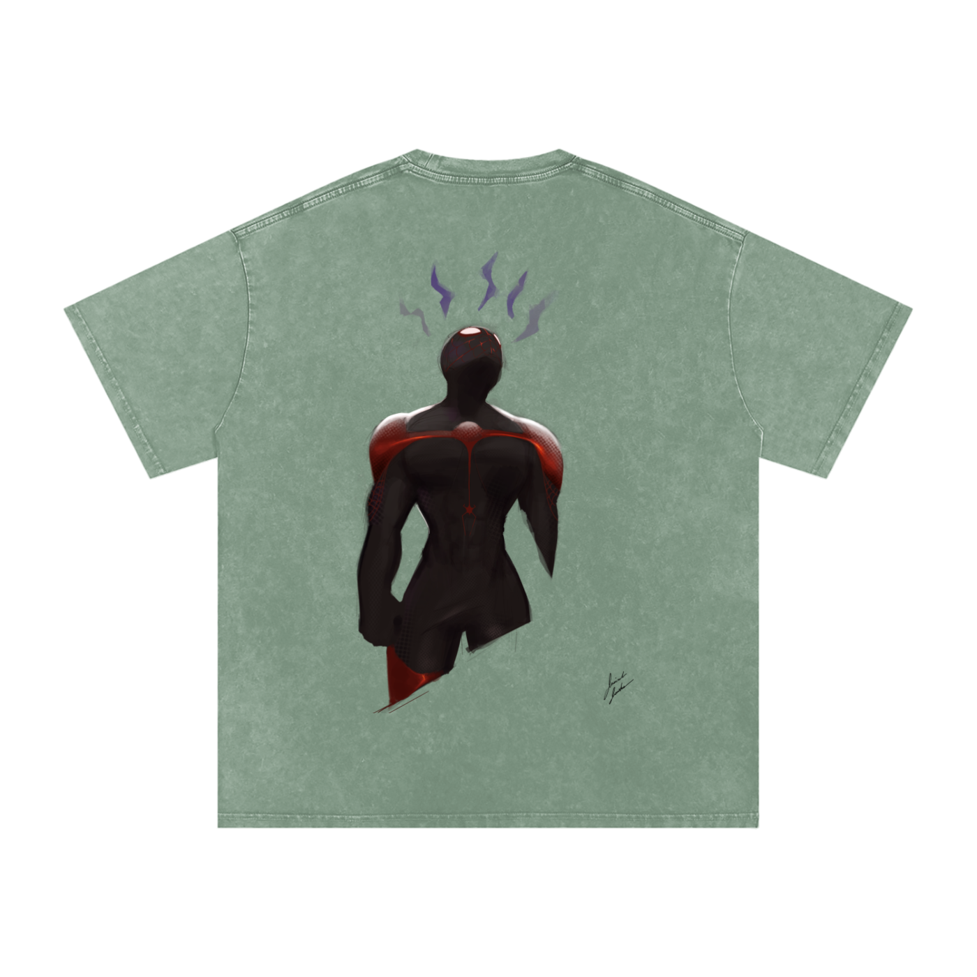 Save Me! Snow Washed Oversized Cotton T-Shirt