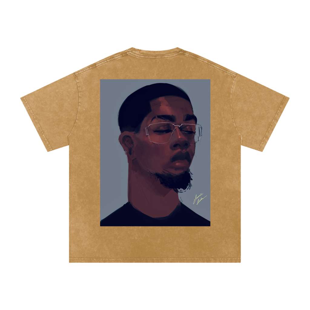 About Him Acid Wash Oversize T-Shirt - 250 GSM