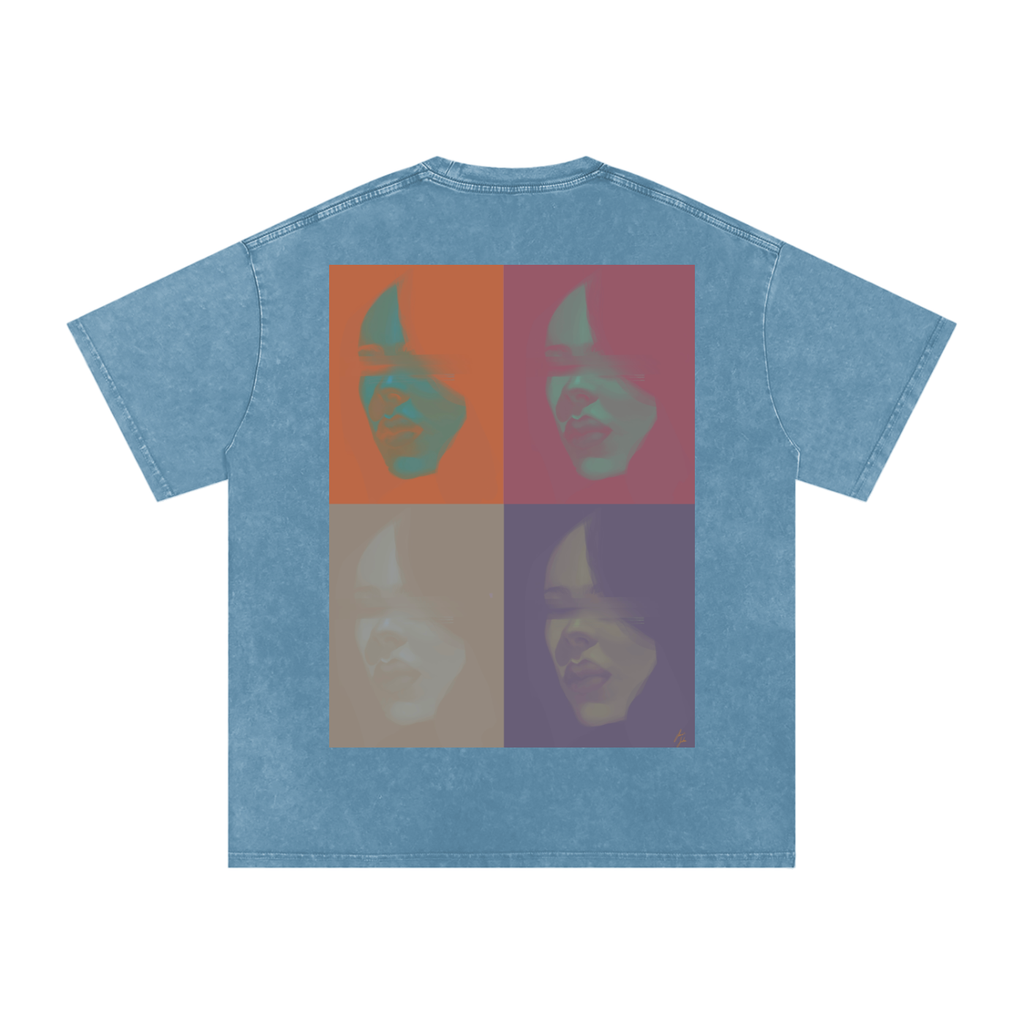Hidden in Colors Acid Wash Oversize T-Shirt - 250 GSM