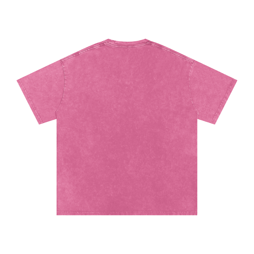 Logo Snow Washed Oversized Cotton T-Shirt