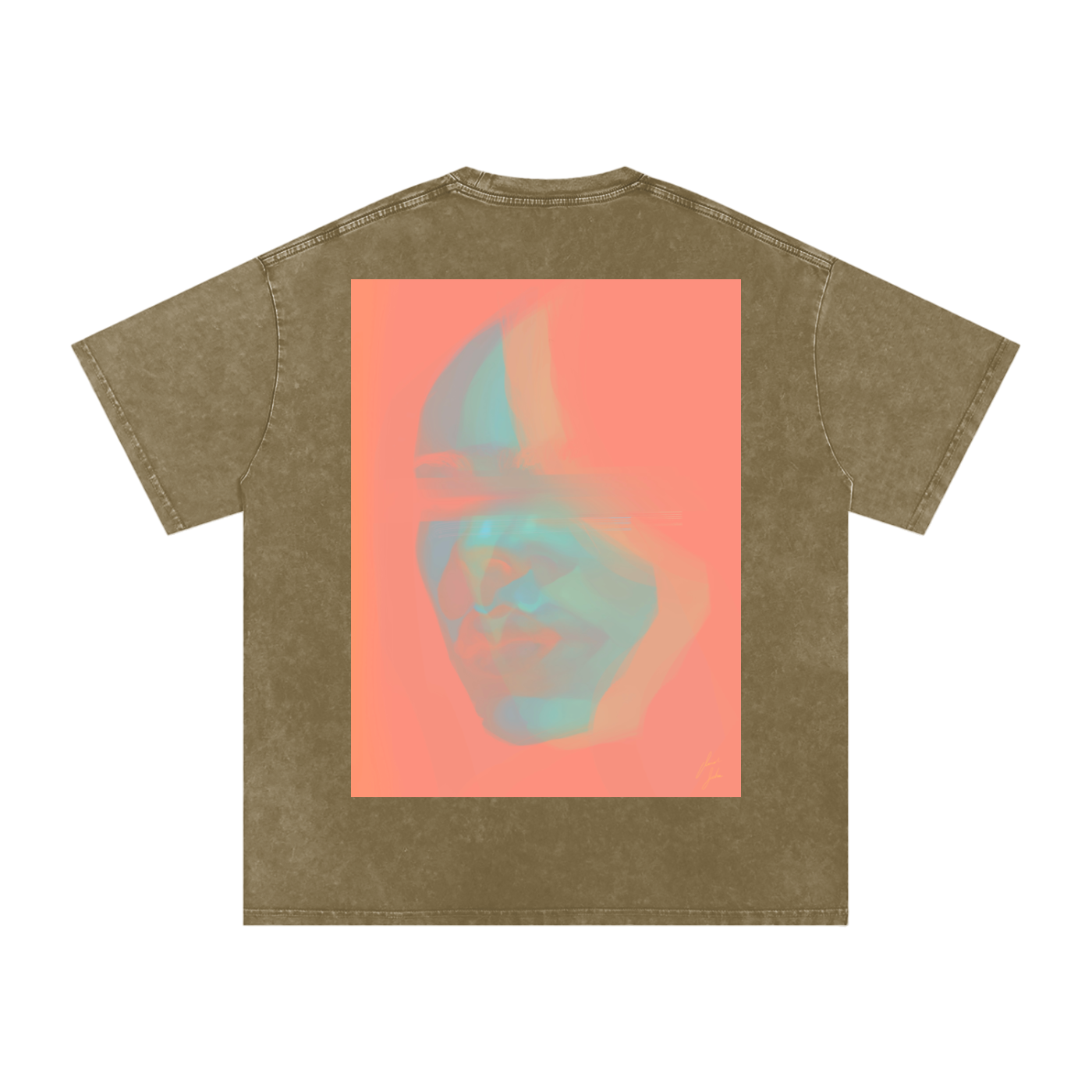Hidden In Colors Acid Wash Oversize T-Shirt - 250 GSM