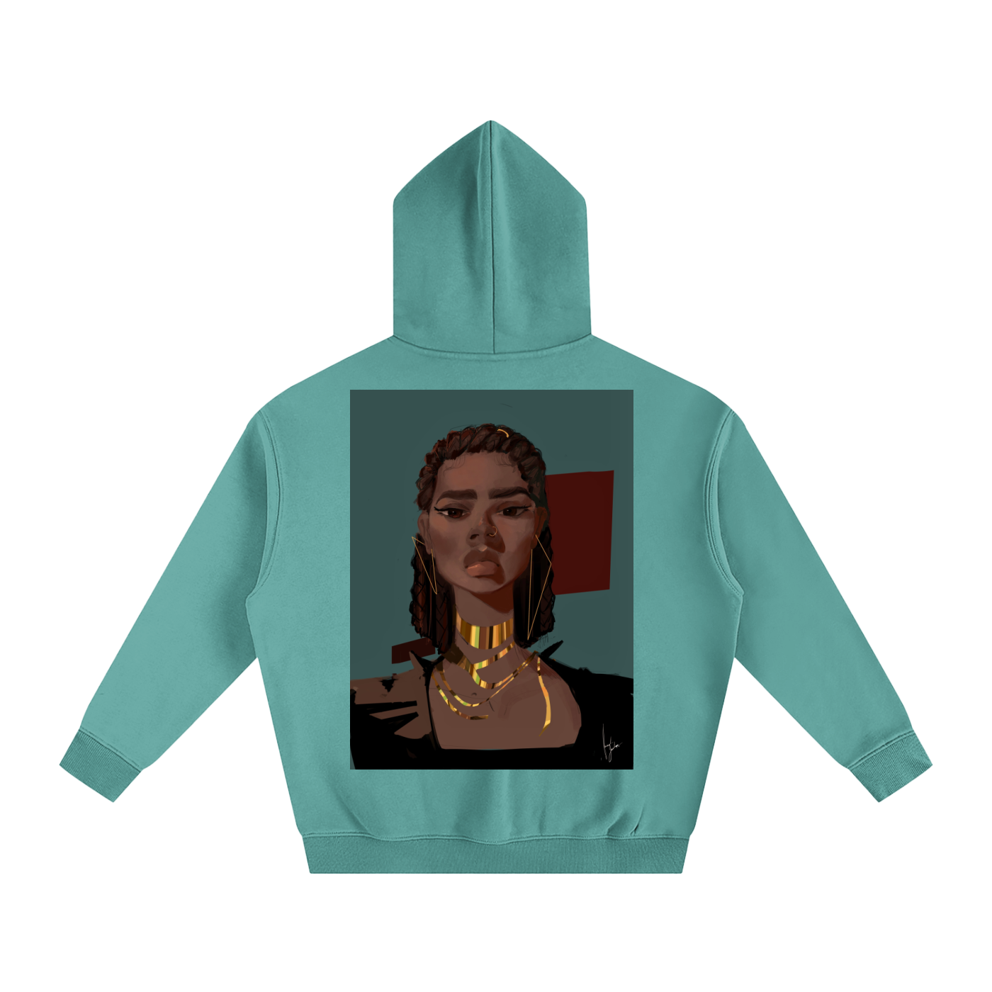 Chocolate's Gold Oversize Fleeced Hoodie
