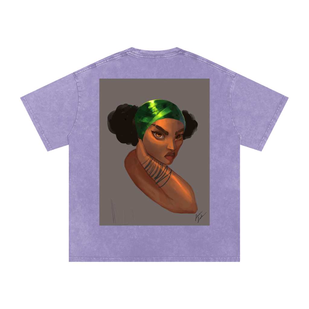 Captured Acid Wash Oversize T-Shirt - 250 GSM