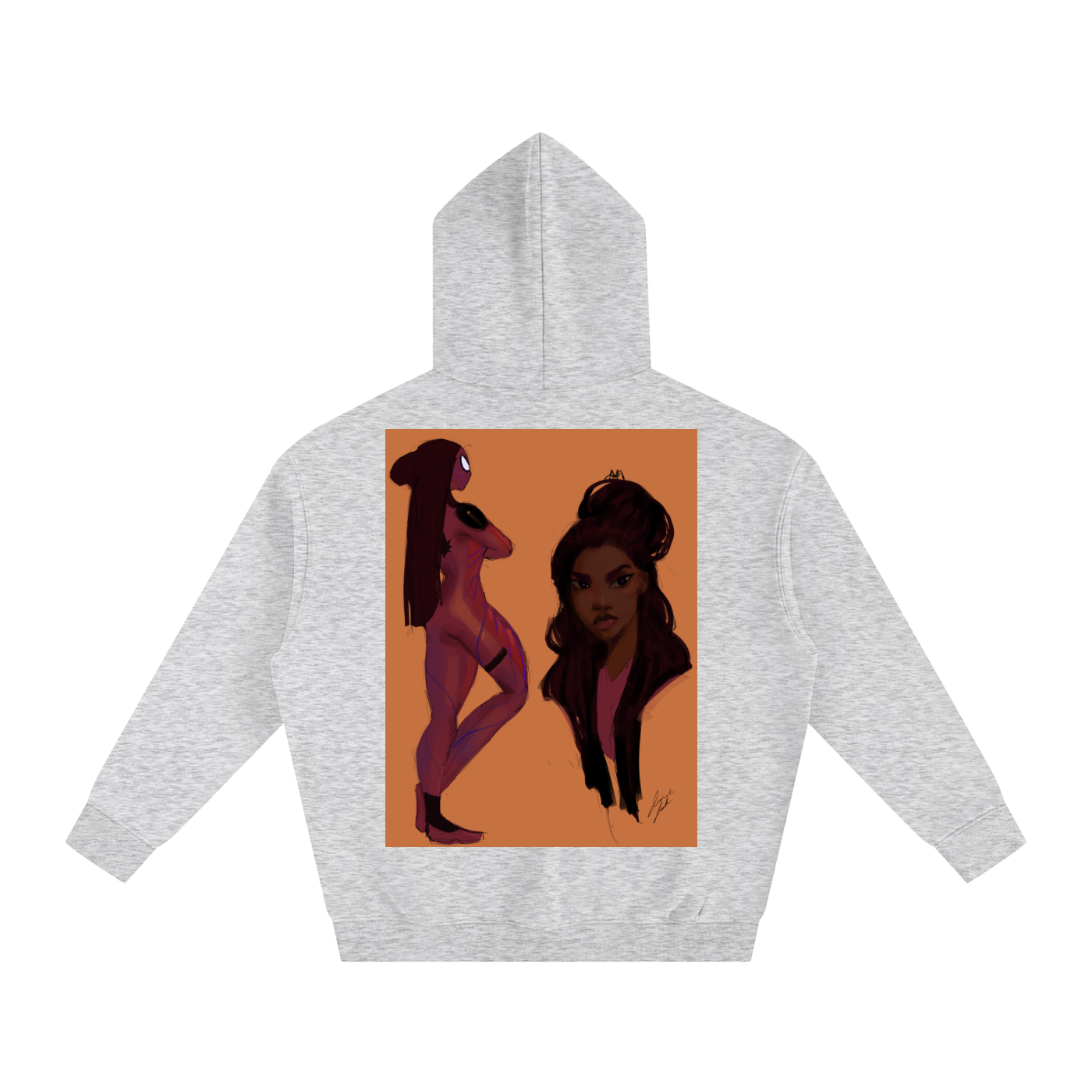 In Another Universe Oversize Fleeced Hoodie