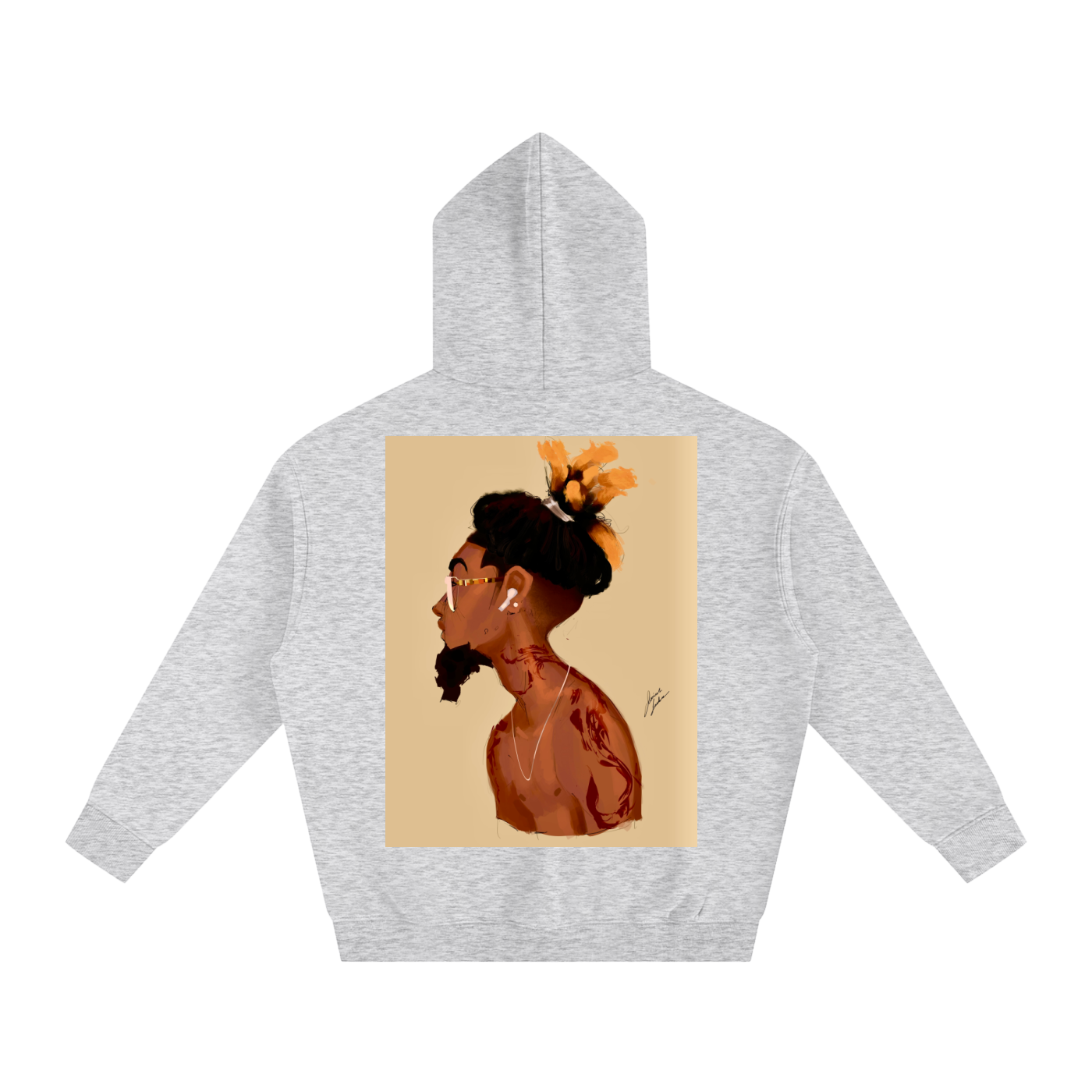 Fresh Out The Blue Oversize Fleeced Hoodie