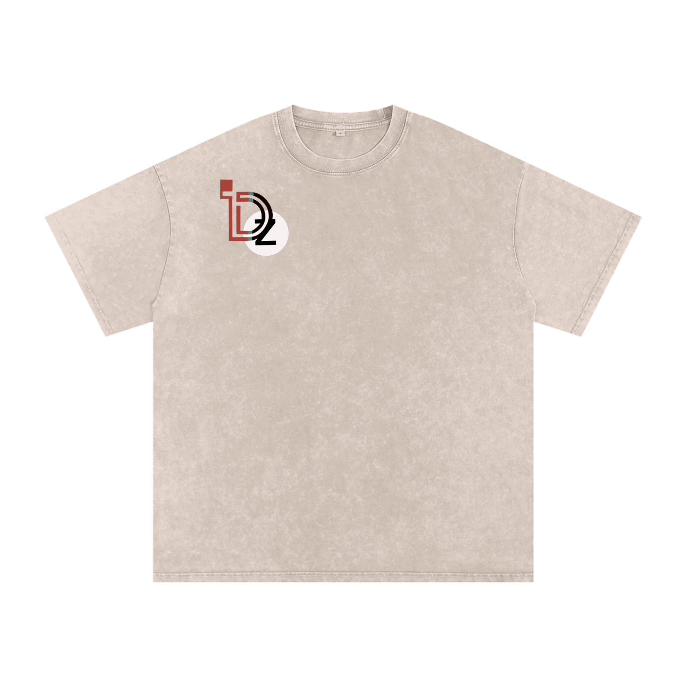Logo Snow Washed Oversized Cotton T-Shirt
