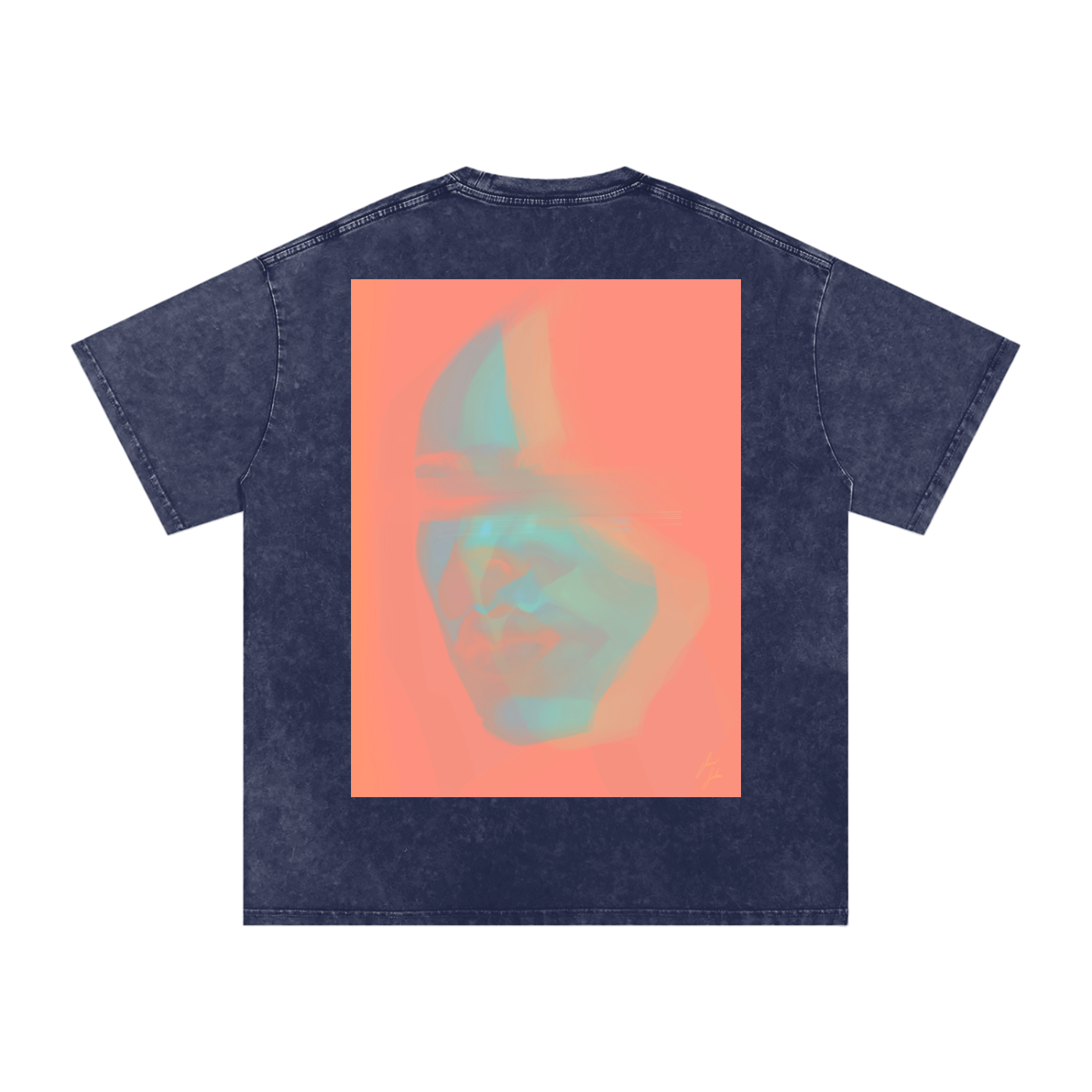 Hidden In Colors Acid Wash Oversize T-Shirt - 250 GSM