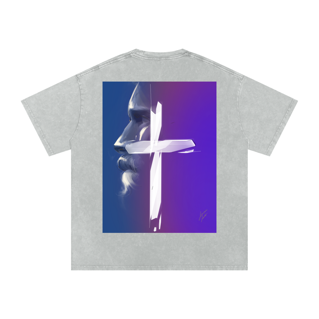 Joy and Love Acid Wash Oversize T-Shirt - 250 GSM