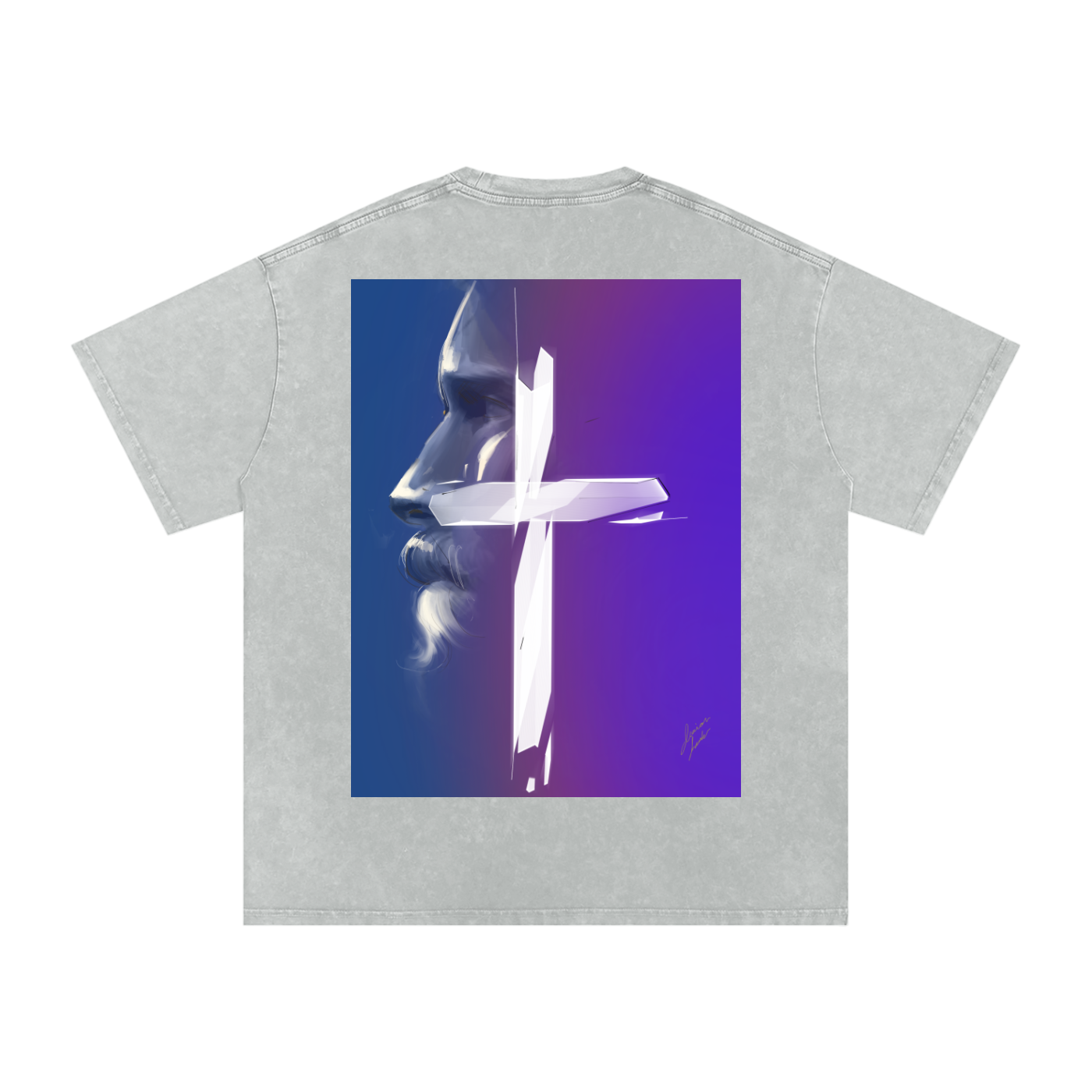 Joy and Love Acid Wash Oversize T-Shirt - 250 GSM
