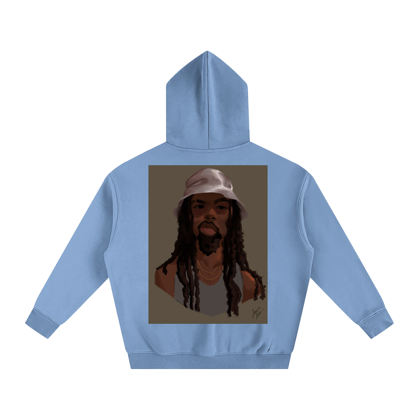 HUH? Oversize Fleeced Hoodie