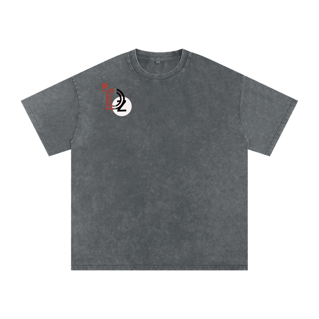Obey N $urvive Snow Washed Oversized Cotton T-Shirt