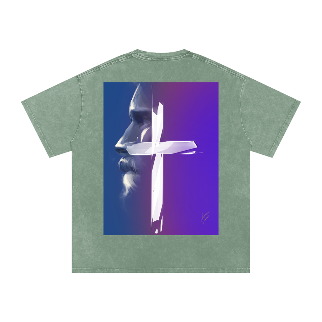 Joy and Love Acid Wash Oversize T-Shirt - 250 GSM