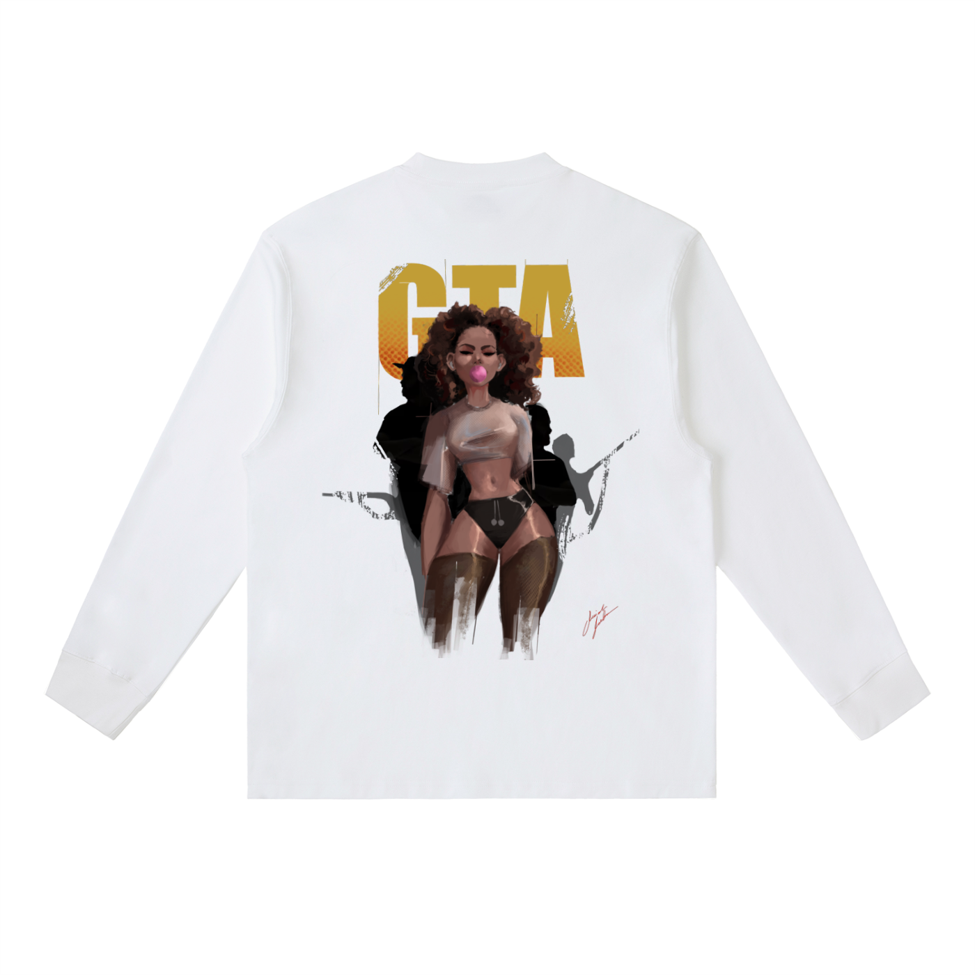 Obey N $urvive Essential Crewneck Long-Sleeve T-Shirt