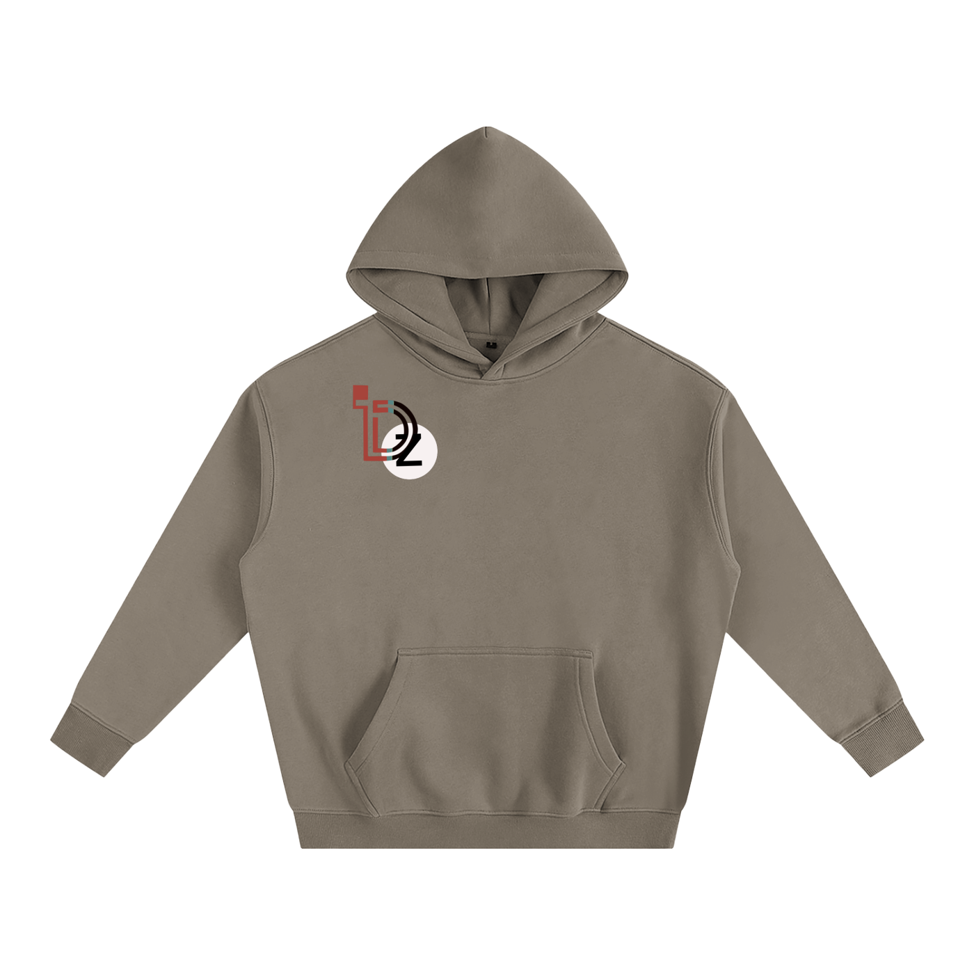 Hidden Face Oversize Fleeced Hoodie