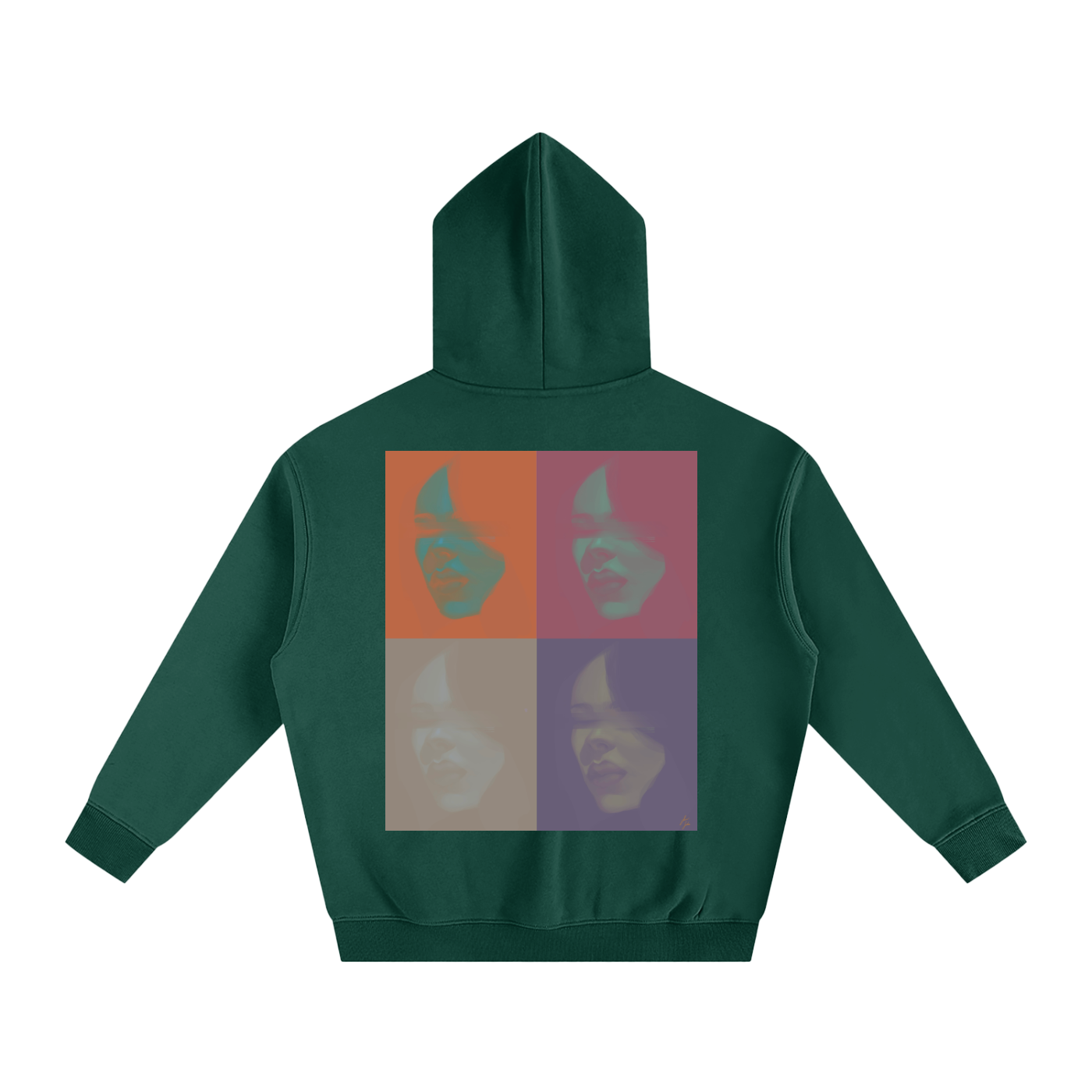Hidden In Colors Oversize Fleeced Hoodie