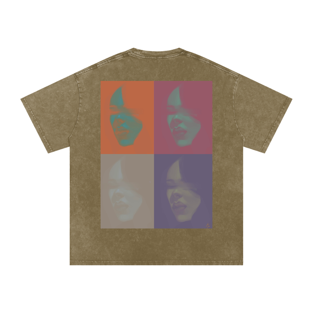 Hidden in Colors Acid Wash Oversize T-Shirt - 250 GSM