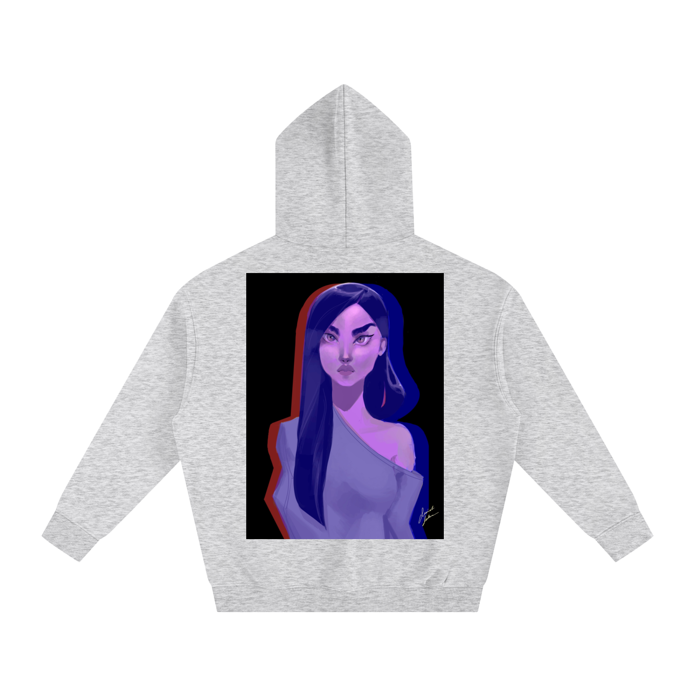 Focused Oversize Fleeced Hoodie