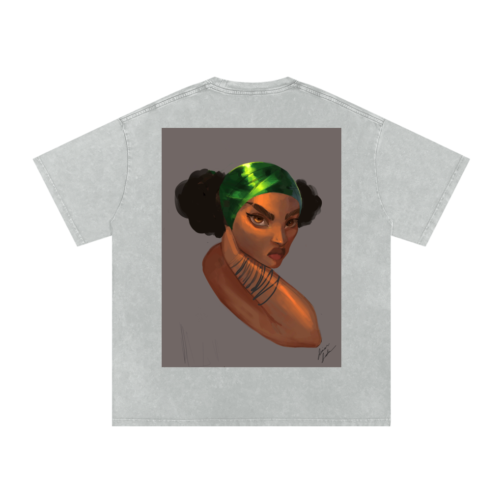 Captured Acid Wash Oversize T-Shirt - 250 GSM