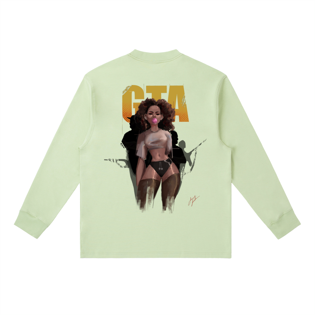 Obey N $urvive Essential Crewneck Long-Sleeve T-Shirt