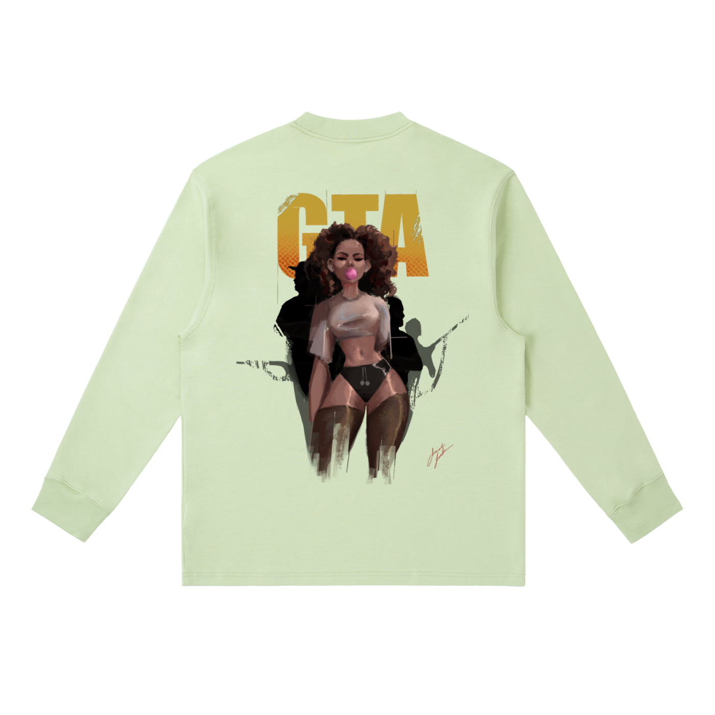 Obey N $urvive Essential Crewneck Long-Sleeve T-Shirt