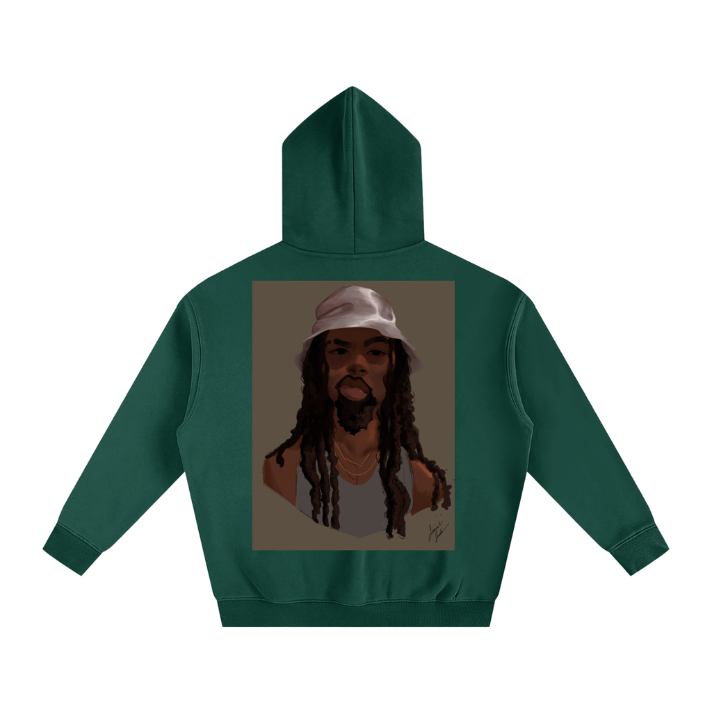 HUH? Oversize Fleeced Hoodie