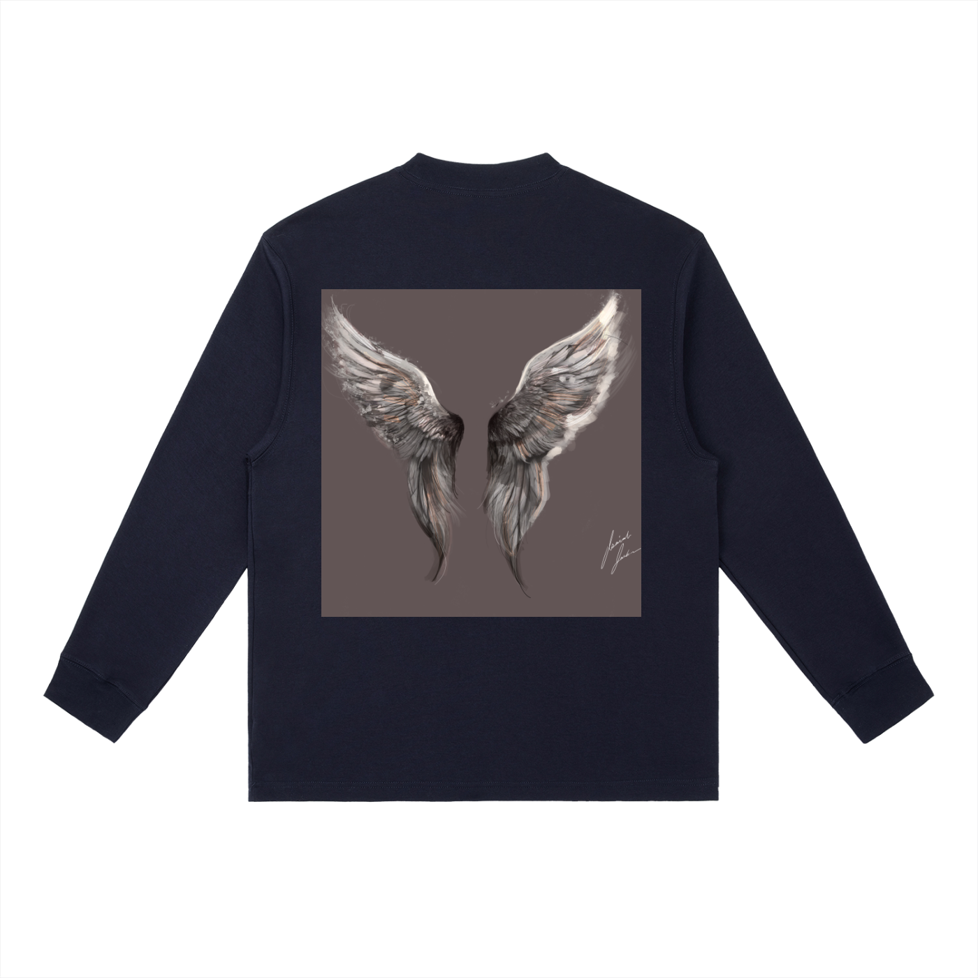 Wings Above Essential Crewneck Long-Sleeve T-Shirt