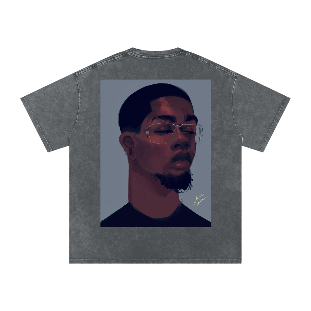 About Him Acid Wash Oversize T-Shirt - 250 GSM