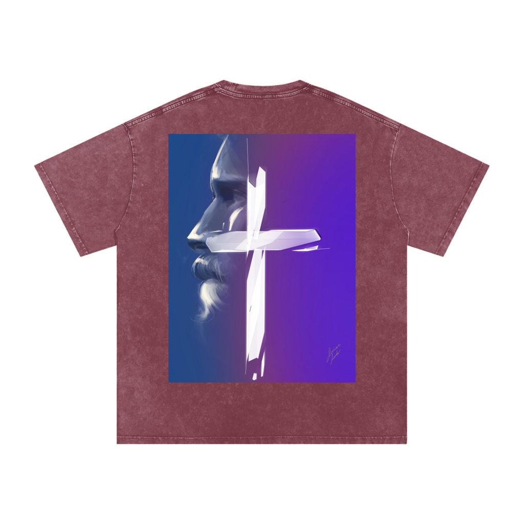Joy and Love Acid Wash Oversize T-Shirt - 250 GSM