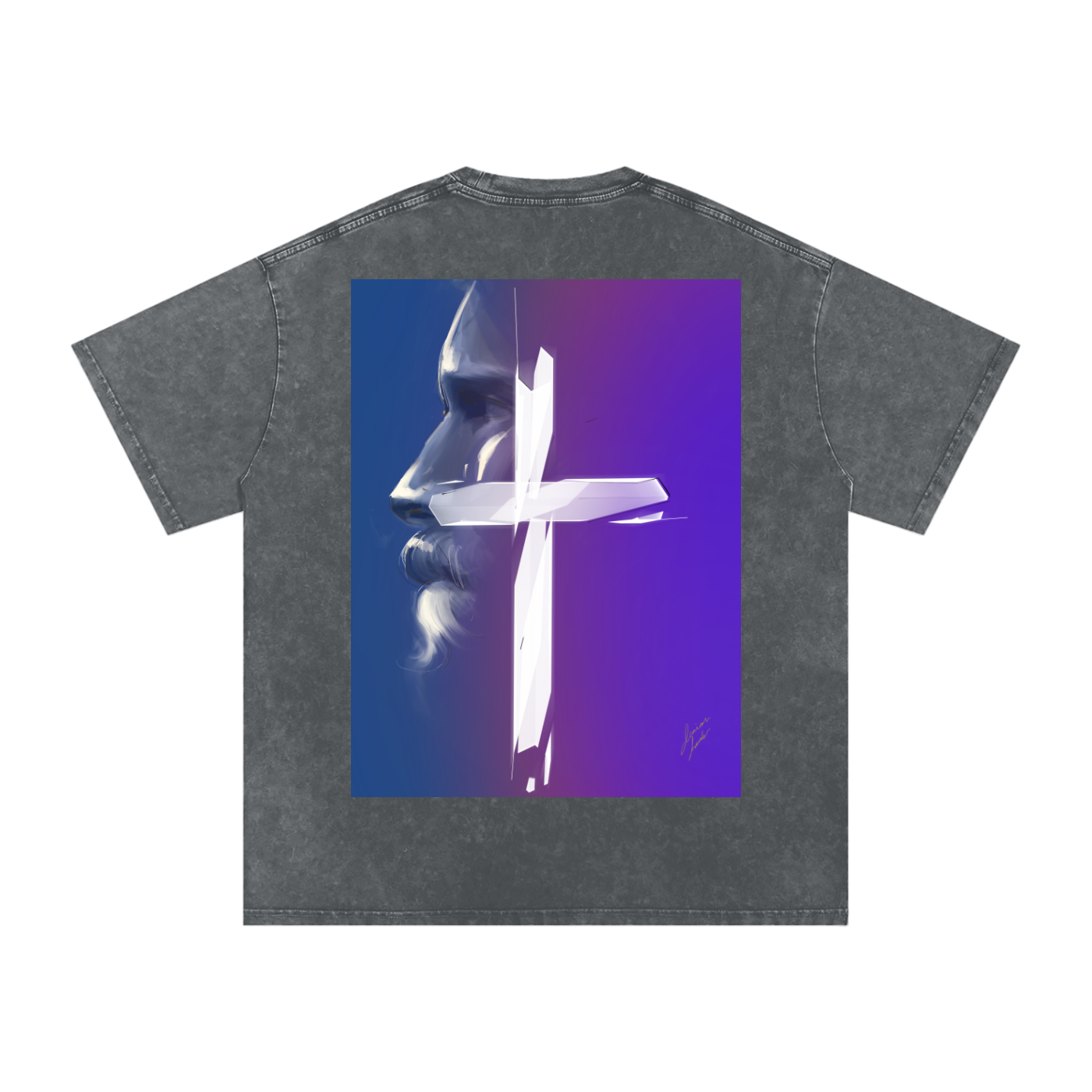 Joy and Love Acid Wash Oversize T-Shirt - 250 GSM