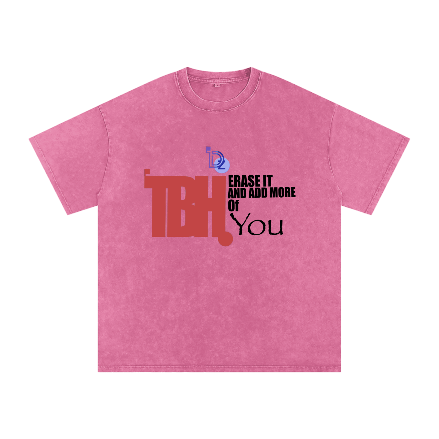 To Be Honest Snow Washed Oversized Cotton T-Shirt