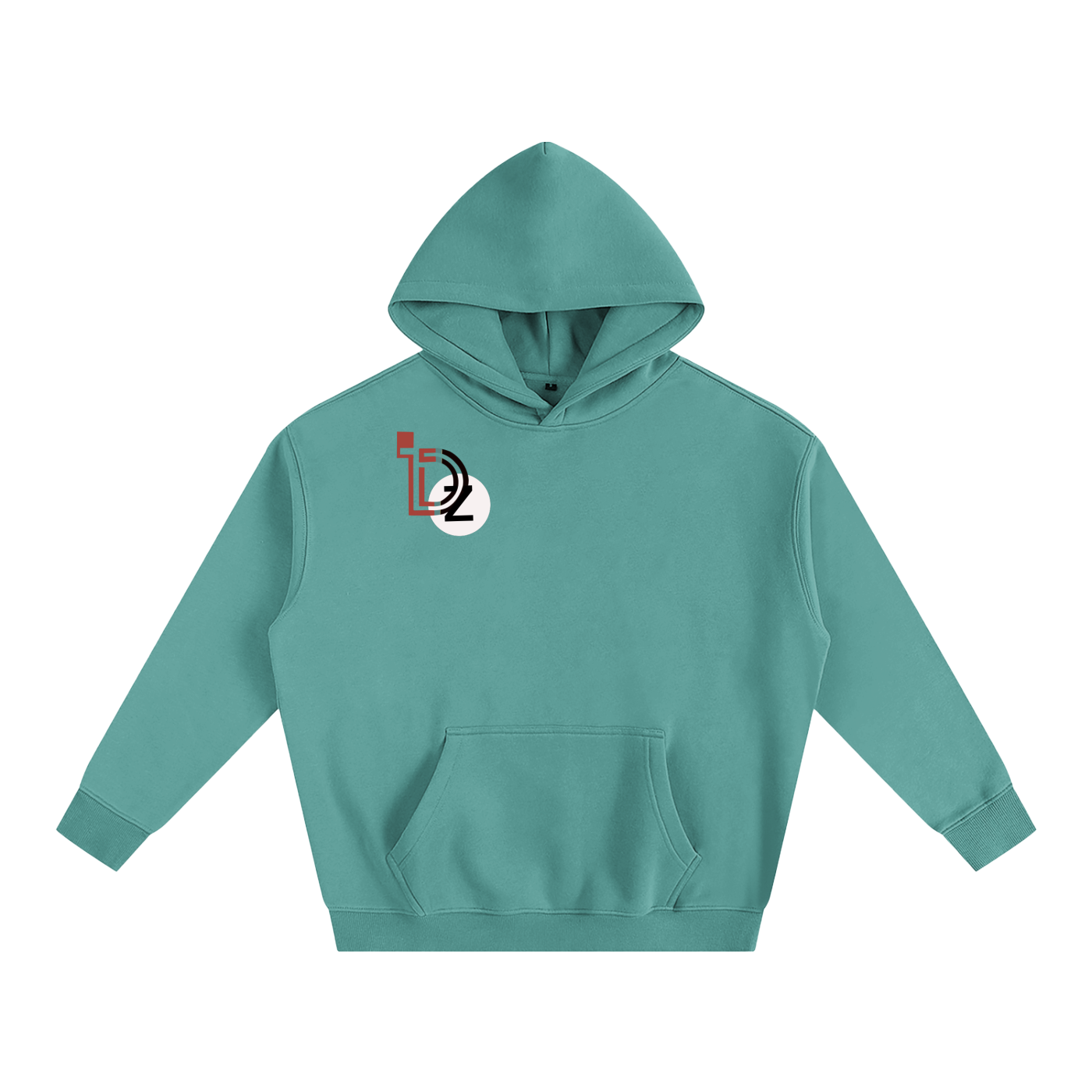 Focused Oversize Fleeced Hoodie