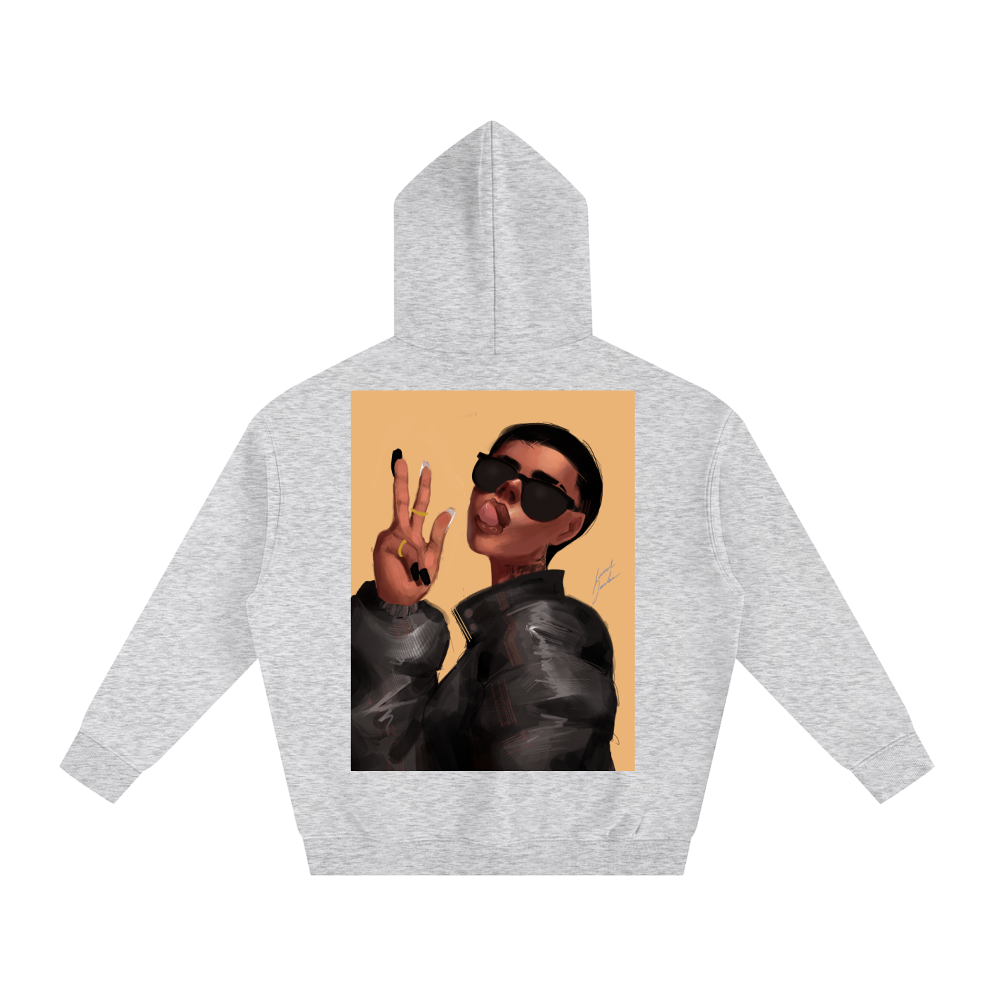 Peace or Goodbye Oversize Fleeced Hoodie