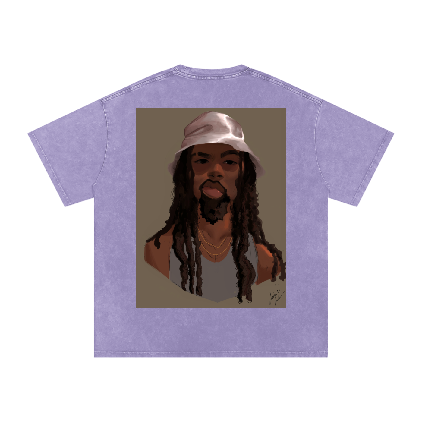 HUH? Acid Wash Oversize T-Shirt - 250 GSM