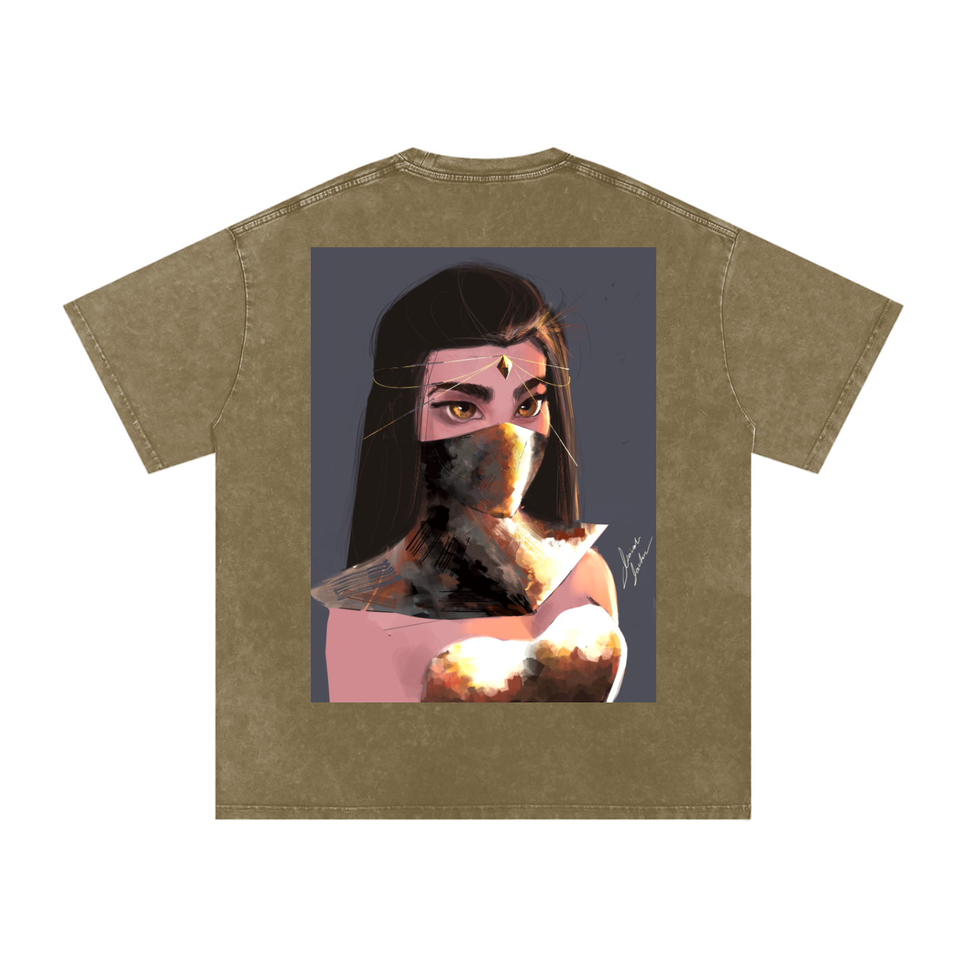 Sapphire's Armer Acid Wash Oversize T-Shirt