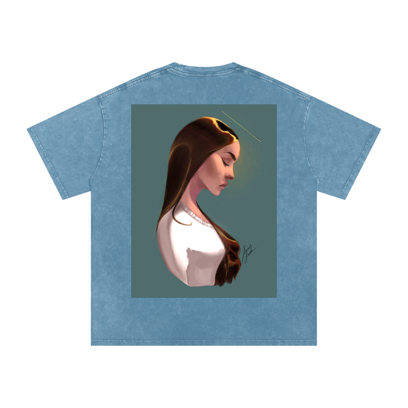 Earth's Angel Acid Wash Oversize T-Shirt - 250 GSM